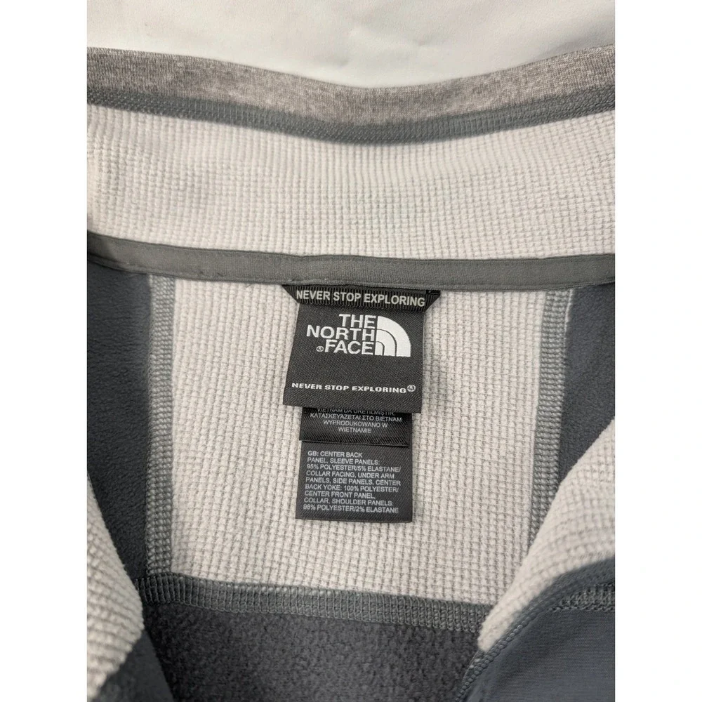 The North Face Men's XL Concavo 1/4 Zip Hybrid Jacket‎ Grey Flashdry